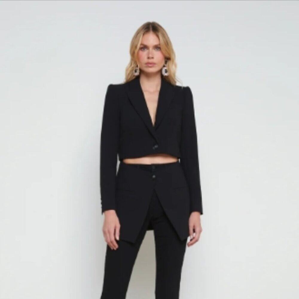 L'AGENCE Cora Detachable Bottom Blazer 4 - Picture 4 of 11